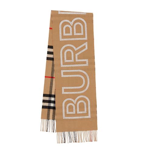 Burberry scarf logo